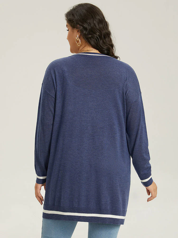 Supersoft Essentials Star Contrast Trim Button Through Cardigan Supersoft Essentials Star Contrast Trim Button Through Cardigan