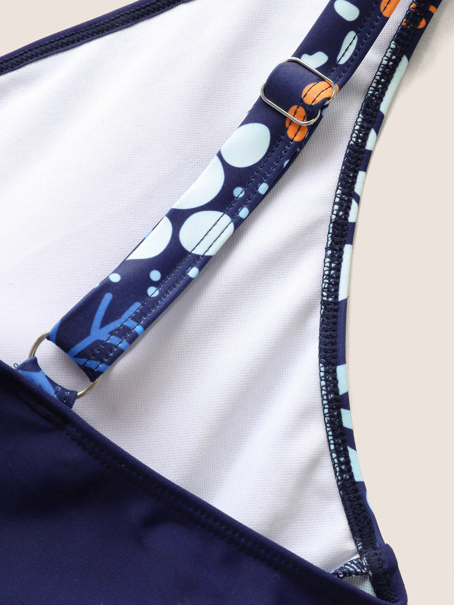 Marine Elements Patchwork Tie Knot Swim Dress Marine Elements Patchwork Tie Knot Swim Dress