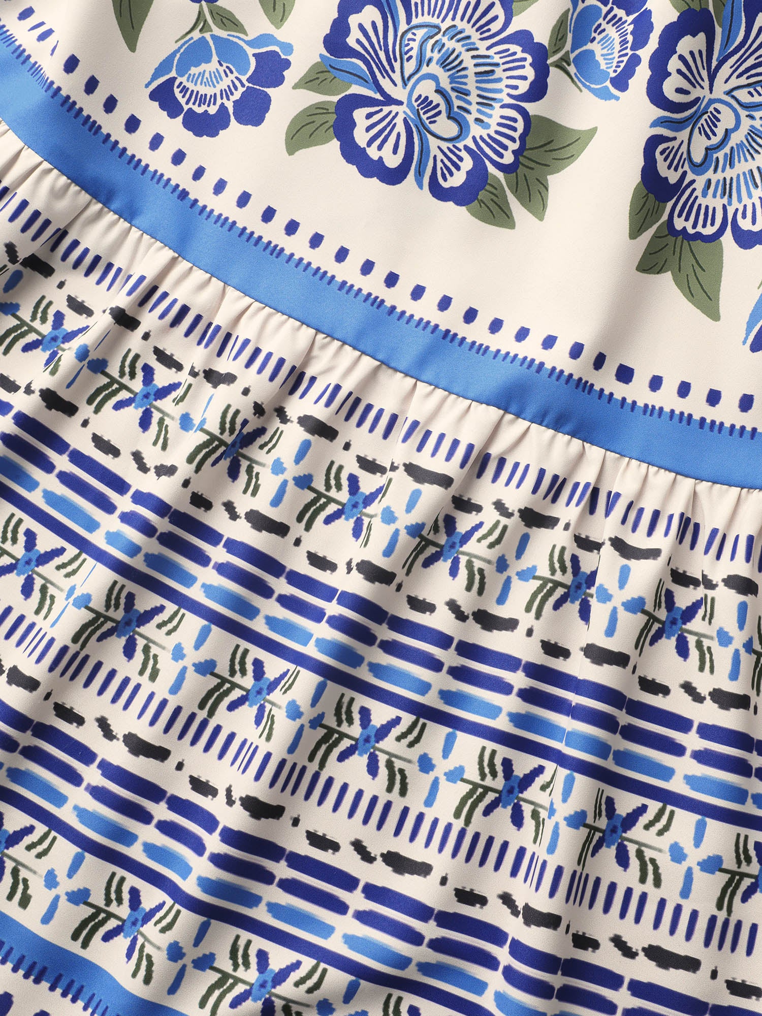 Boho Print Elastic Waist Cami Midi Dress Boho Print Elastic Waist Cami Midi Dress