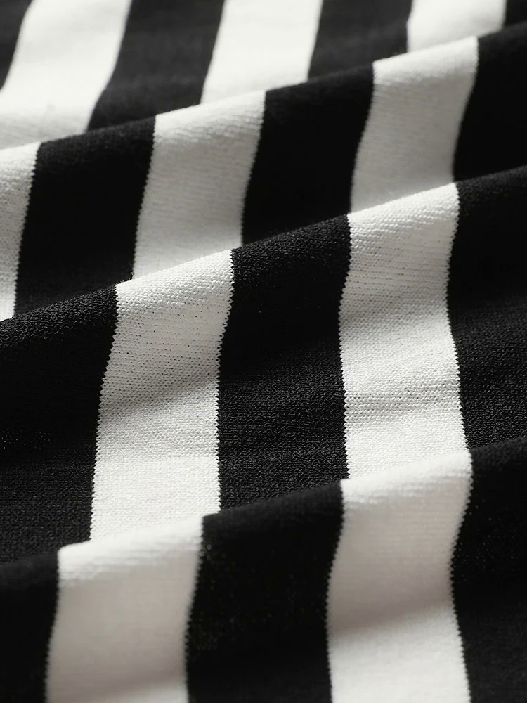 Striped Open Front Drop Shoulder Tunic Cardigan Striped Open Front Drop Shoulder Tunic Cardigan