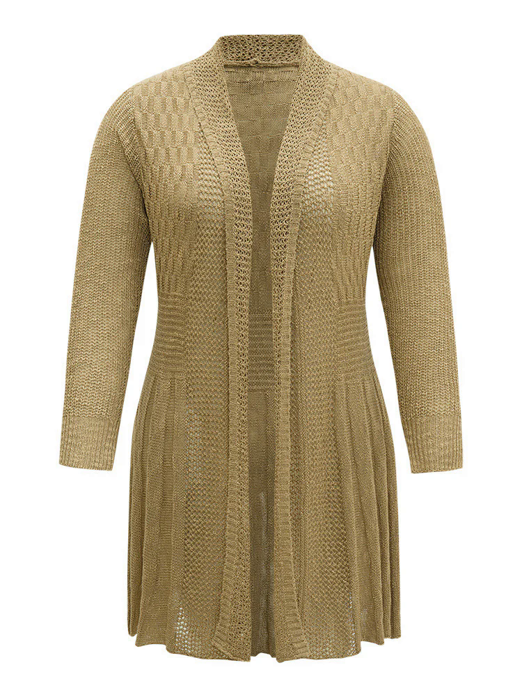 Lapel Collar Open Front Tunic Drape Cardigan Lapel Collar Open Front Tunic Drape Cardigan