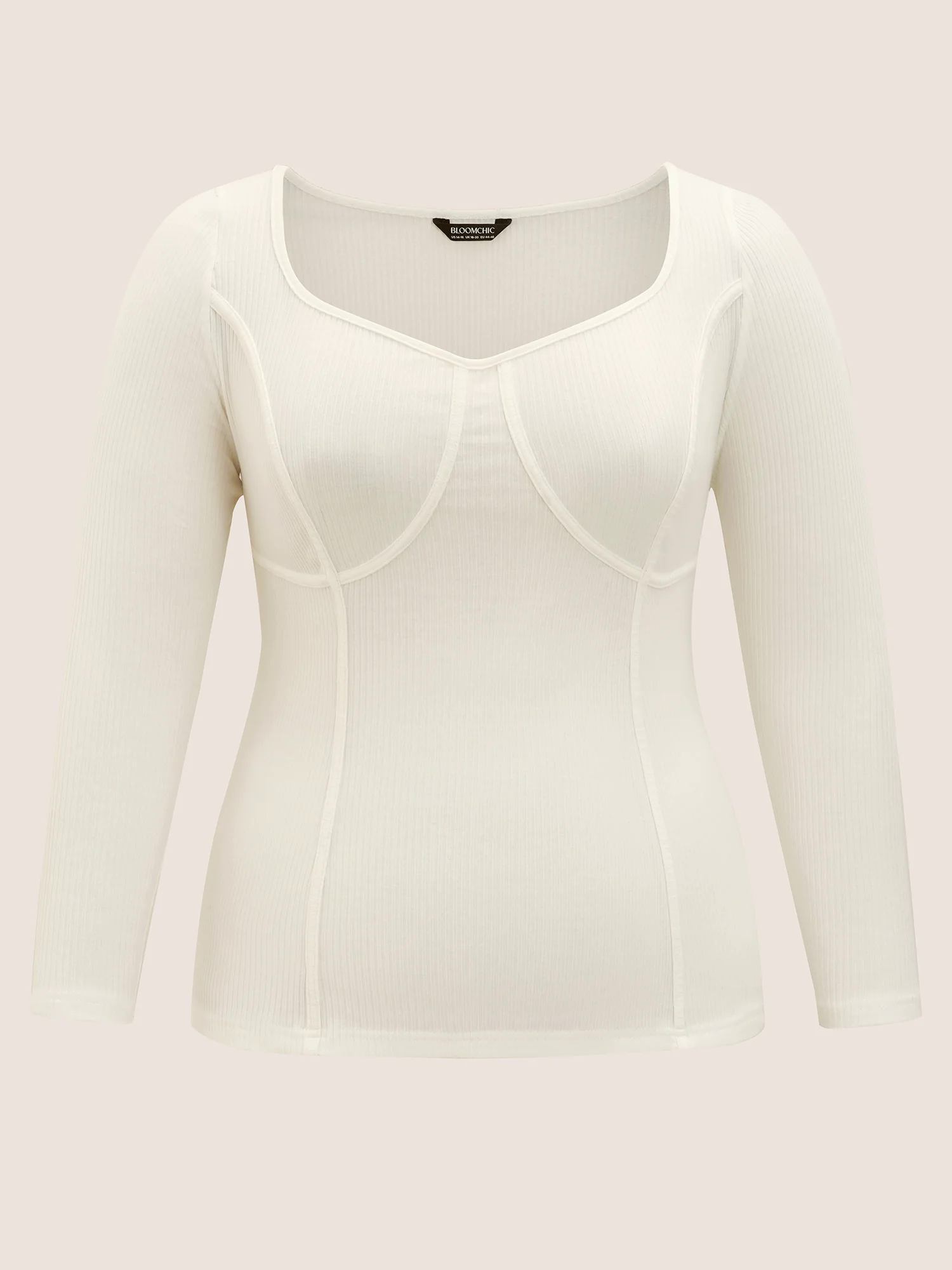 Cotton Asymmetrical Neck  Tucked Seam Knit T-shirt Cotton Asymmetrical Neck  Tucked Seam Knit T-shirt