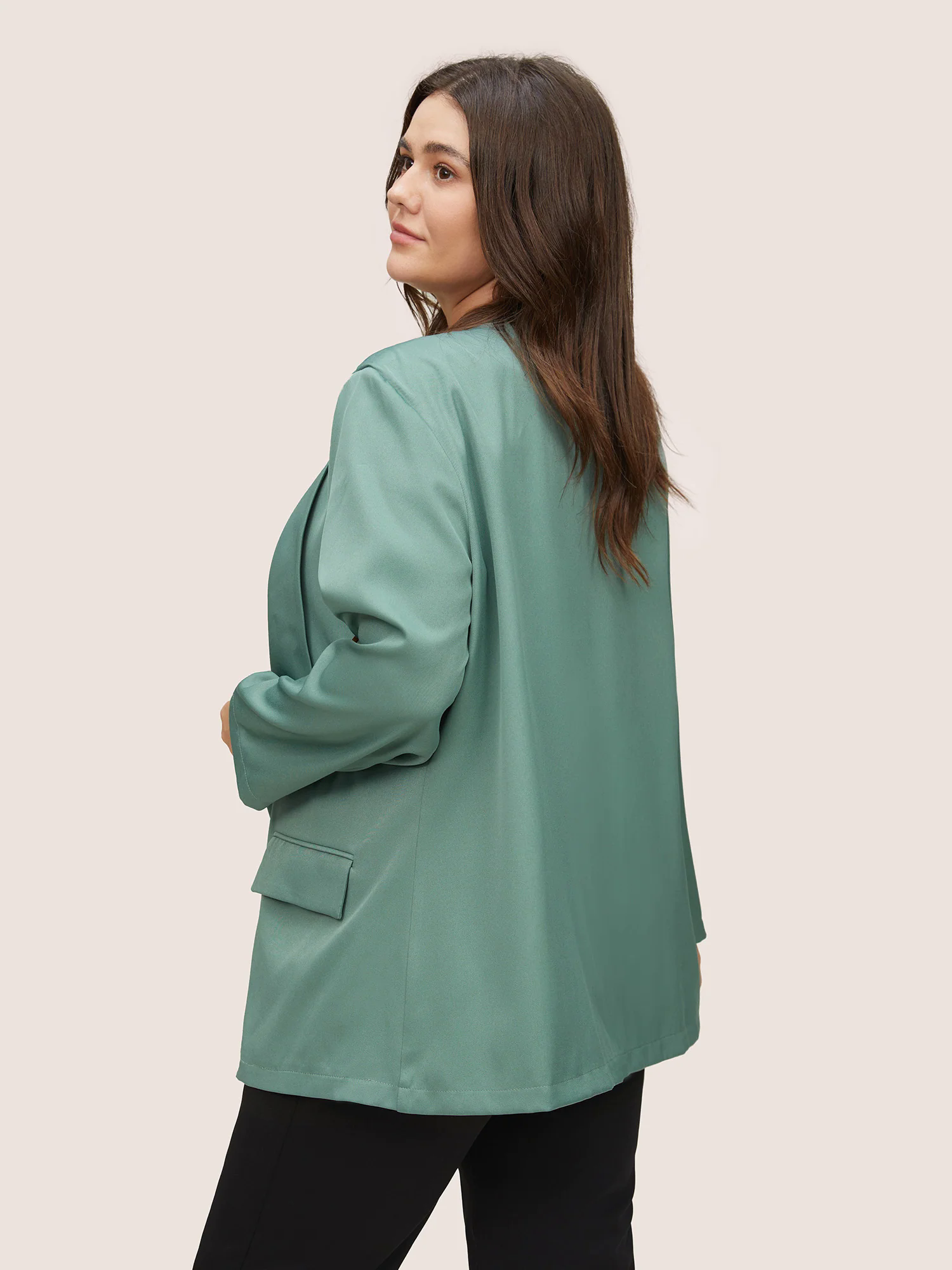 Lapel Collar Flap Pocket Tab Sleeve Blazer Lapel Collar Flap Pocket Tab Sleeve Blazer