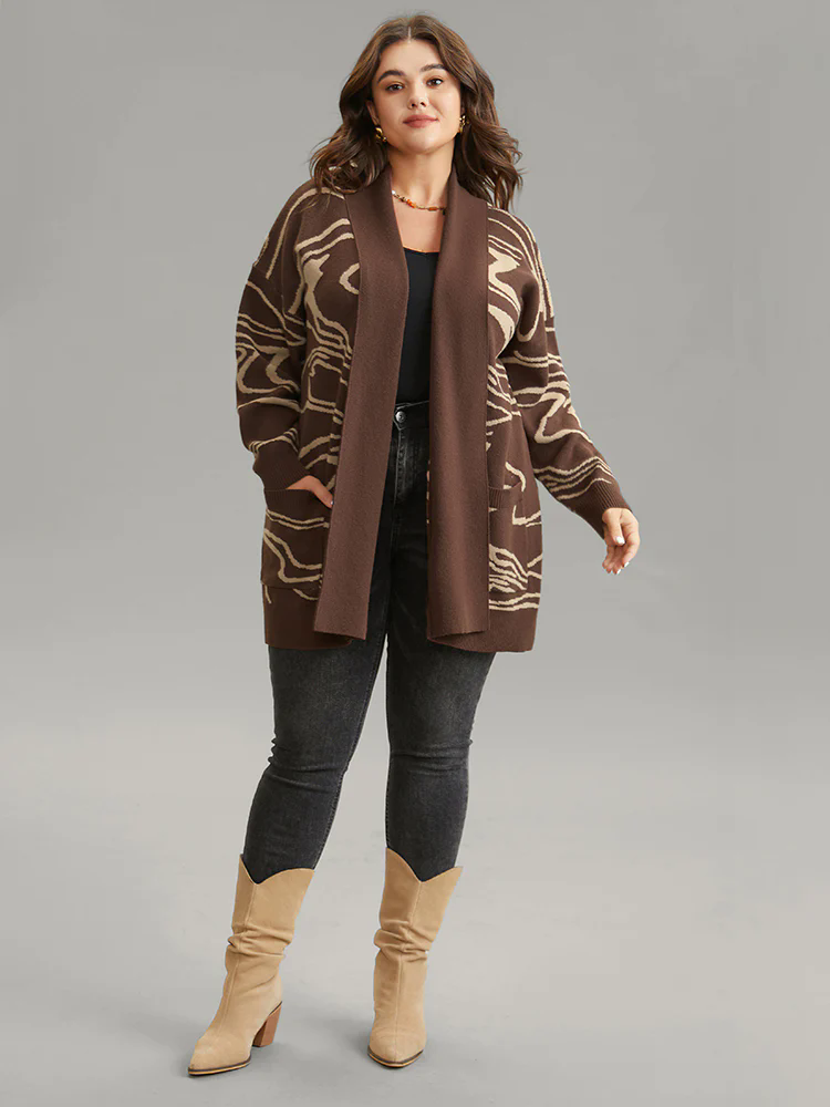 Supersoft Essentials Water Ripple Pocket Cardigan Supersoft Essentials Water Ripple Pocket Cardigan