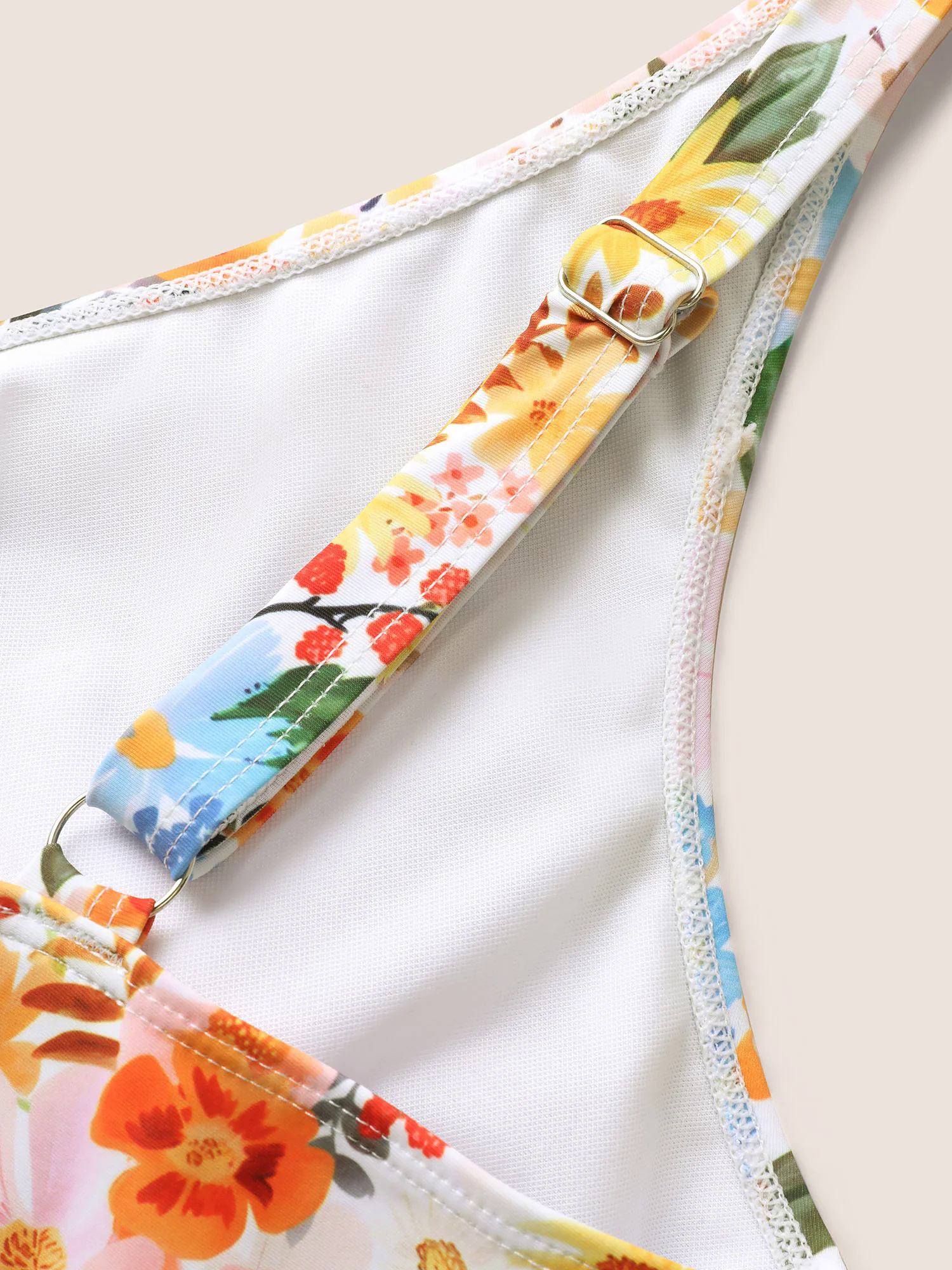 V Neck Floral Print Gathered Swim Dress V Neck Floral Print Gathered Swim Dress