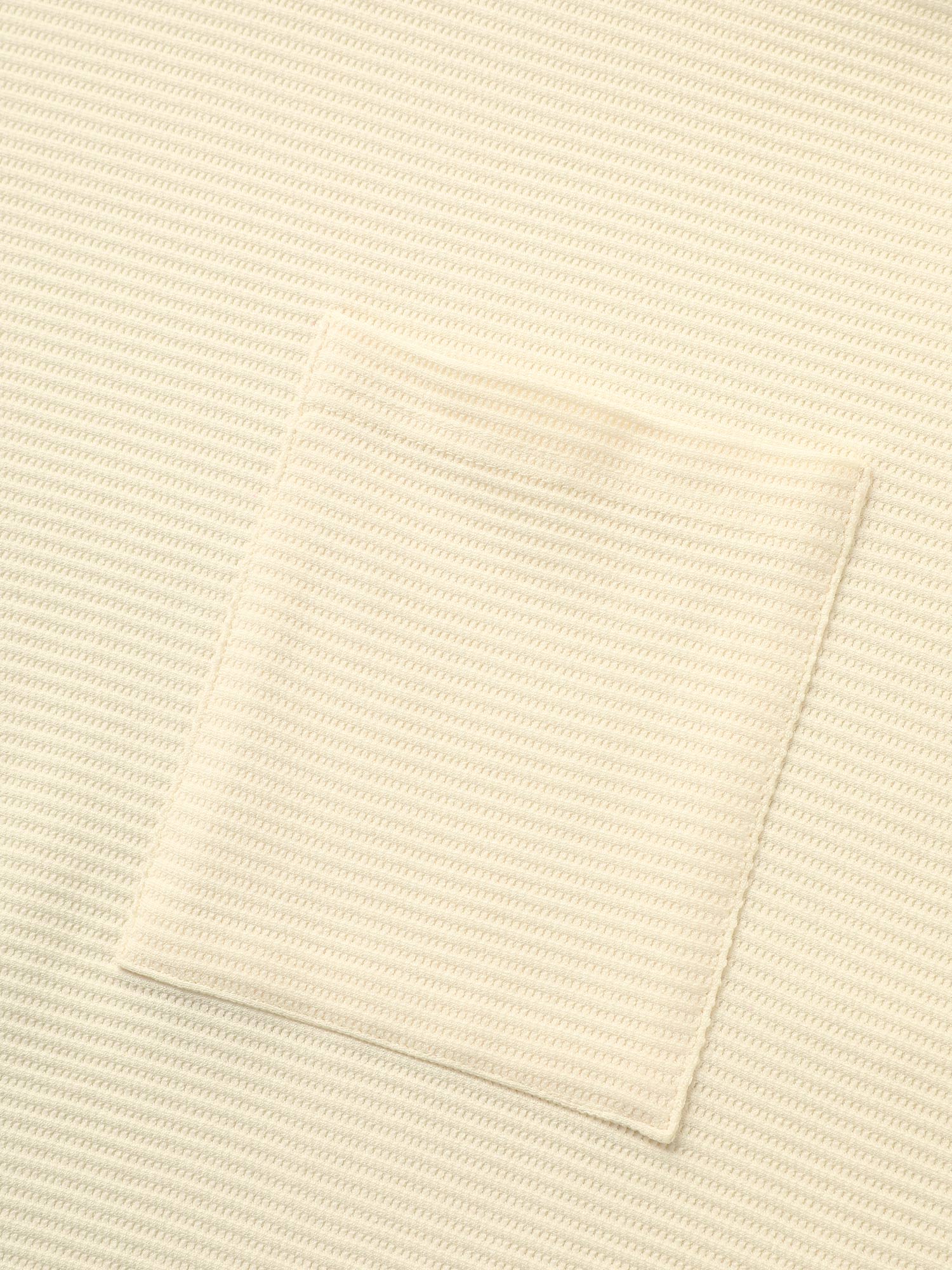 Solid Waffle Knit Patched Pocket T-shirt Solid Waffle Knit Patched Pocket T-shirt