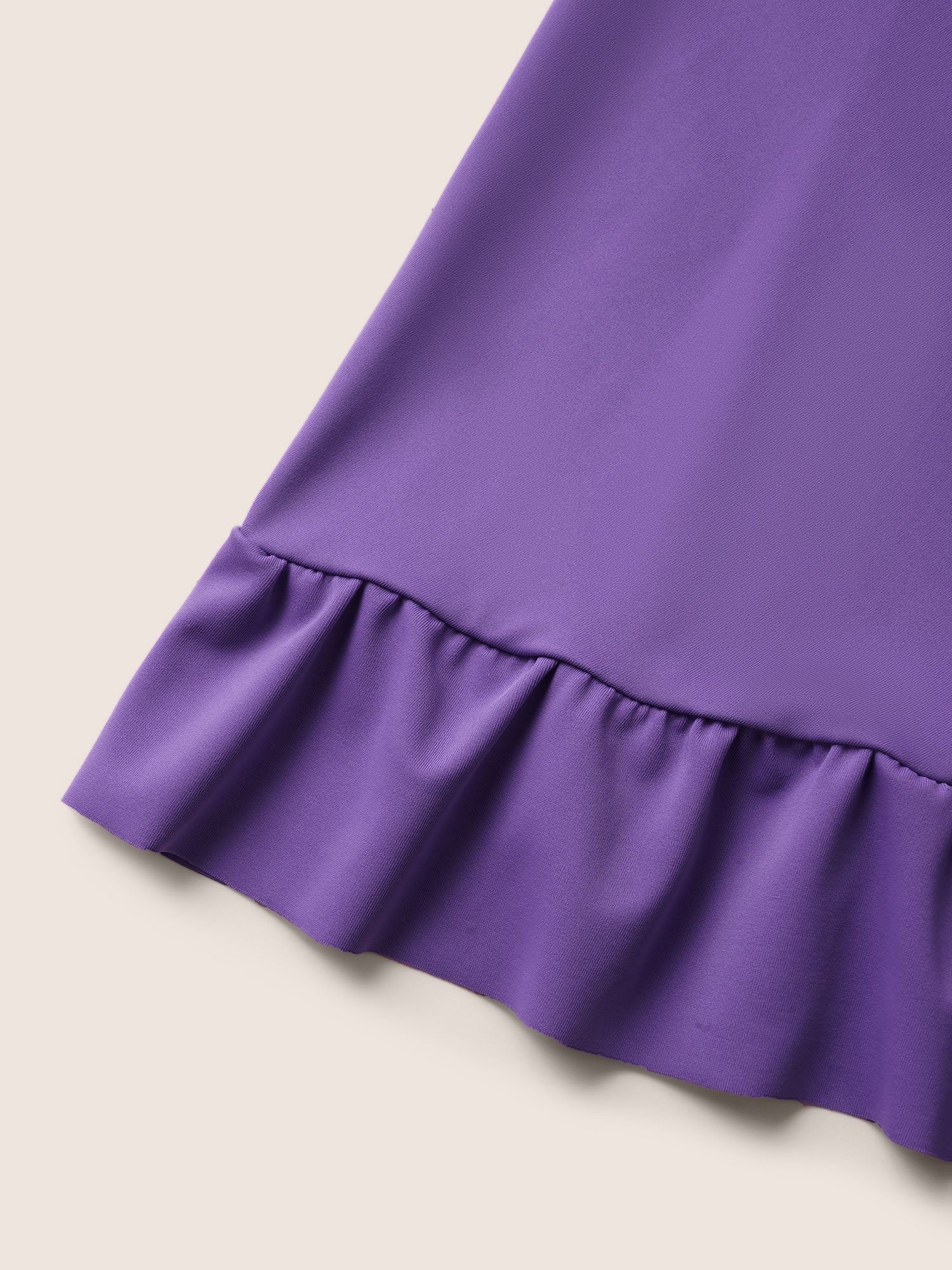 V Neck Solid Tie Knot Ruffles Swim Dress V Neck Solid Tie Knot Ruffles Swim Dress