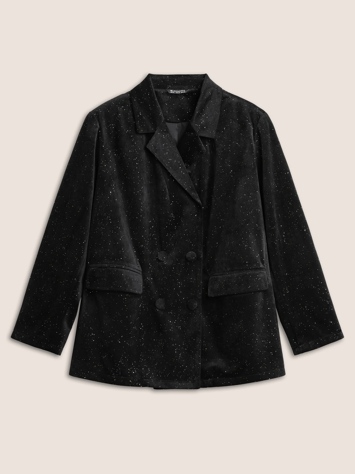 Galaxy Glitter Pocket Suit Collar Blazer Galaxy Glitter Pocket Suit Collar Blazer