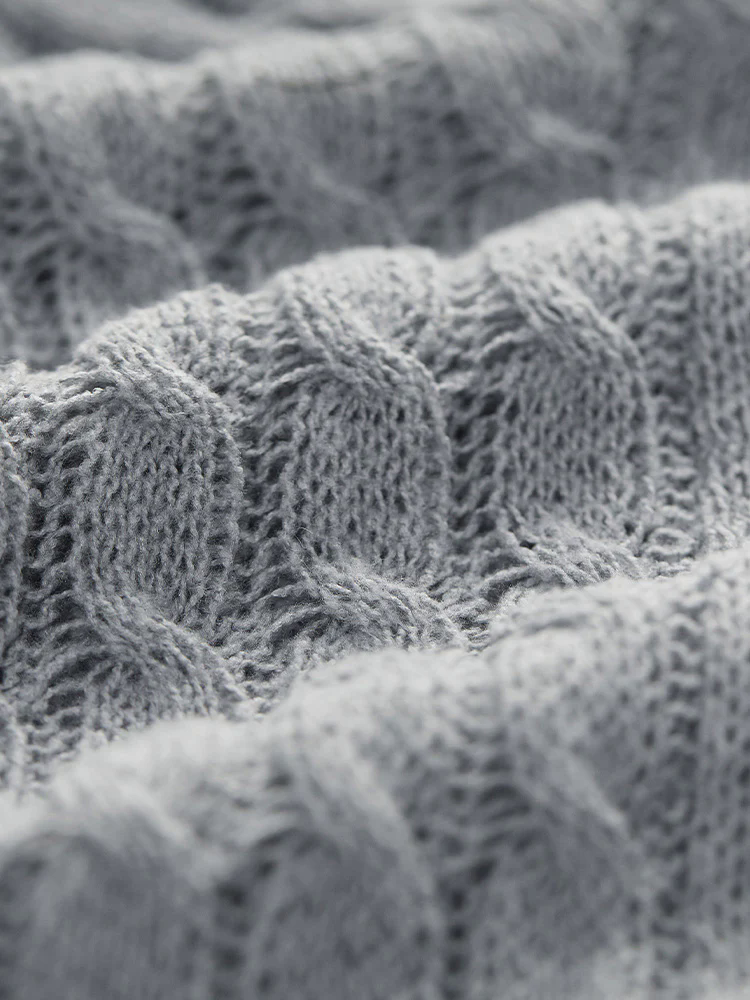 Cable Knit Open Front Asymmetrical Hem Cardigan Cable Knit Open Front Asymmetrical Hem Cardigan
