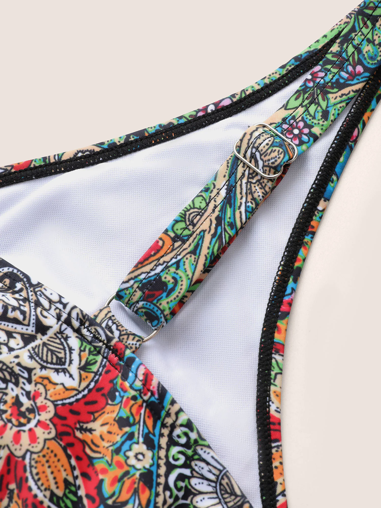 Bandana Print Buckle Detail Gathered Swim Dress Bandana Print Buckle Detail Gathered Swim Dress